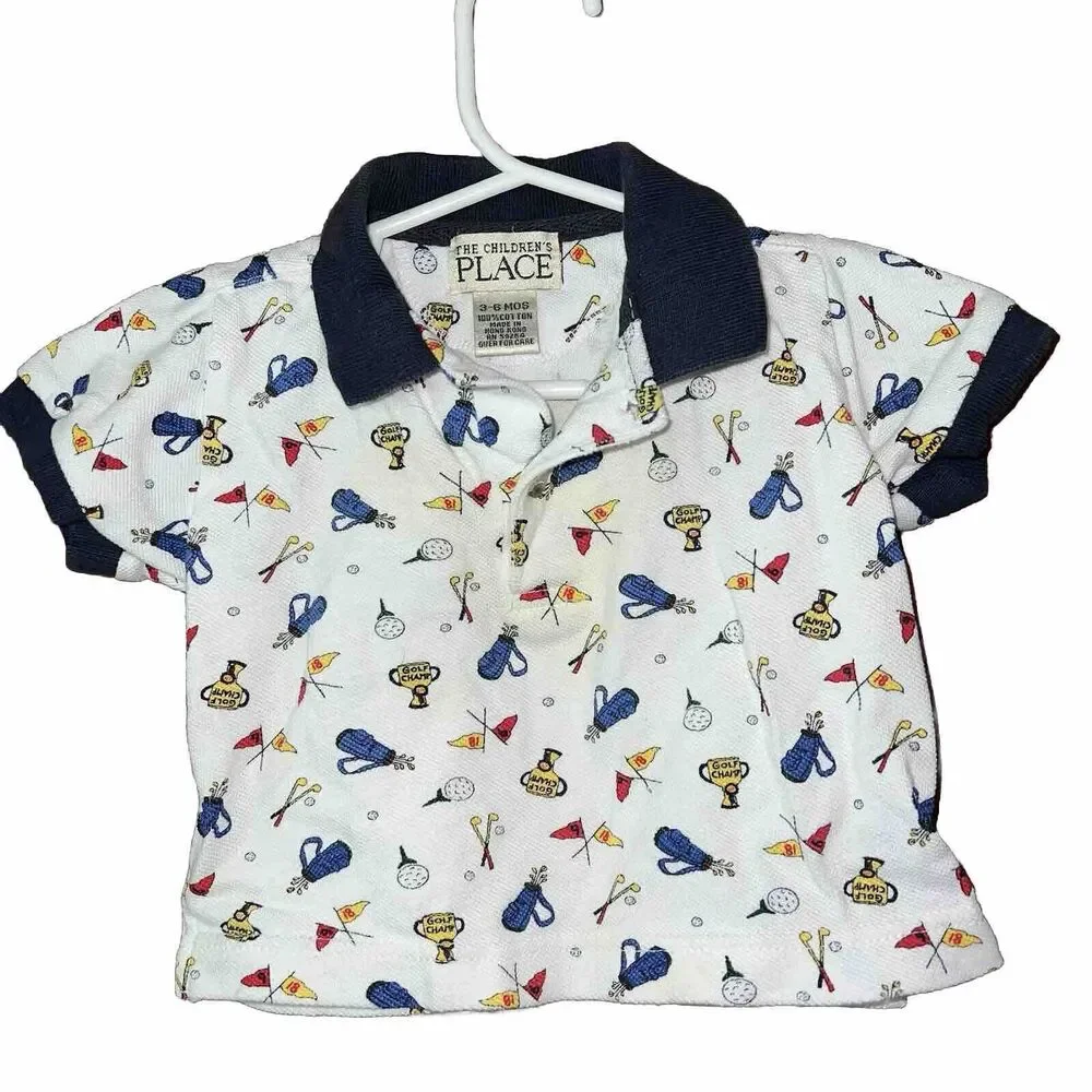 The Children’s Place Golf Print Polo 3-6 Months